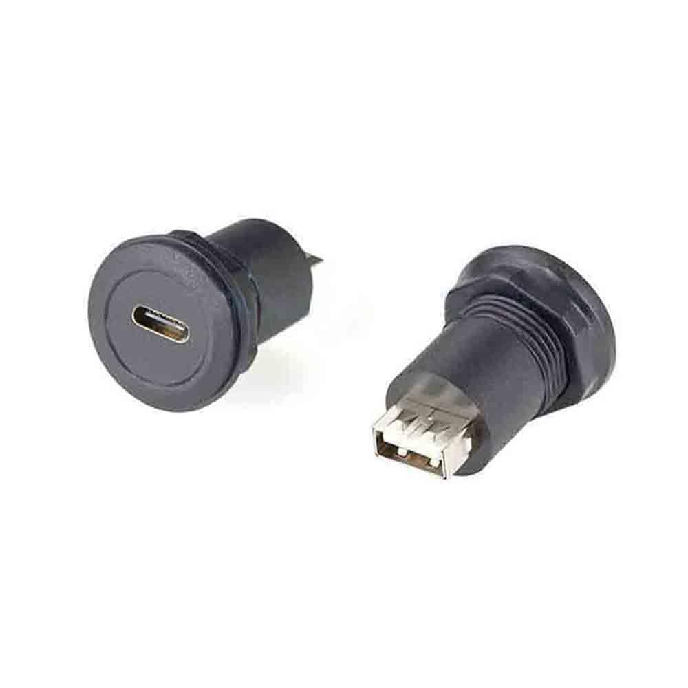 GXMRHWY Straight Connector USB C Jack to USB A Jack Adapter USB Conversion 1PCS