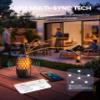 Outdoor Speakers Gifts for Men Bluetooth Speaker with Lights Multi-Sync up to 100 Speakers Auto-Pairing HD Stereo Sound Cool Stuff House Warming Gifts IPX5 Waterproof Lantern for Home|Patio|Pool|Yard view 2