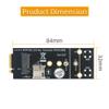 HLT M.2(NGFF) Key B Adapter with SIM Card for 3G/4G/5G Module view 3