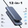 3 HDMI Docking Station with USB C to Dual DP Adapter,USB C Docking Station Dual Monitors view 2