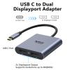 3 HDMI Docking Station with USB C to Dual DP Adapter,USB C Docking Station Dual Monitors view 3