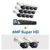ONWOTE 16 Channel 4K NVR PoE Security Camera System 4TB, (14) Outdoor Wired PoE IP Camera view 1