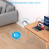 10 Ft Power Strip Surge Protector - One Beat 6 Widely Outlets with 4 USB Ports(2 USB C), 3 Sided Outlet Extender, Flat Plug Extension Cord, Wall Mount Power Strip for Home Office Travel College Dorm view 2