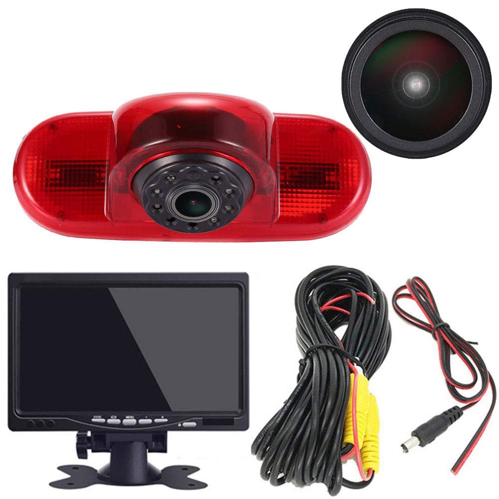 1280 * 720 Pixel Super HD Night Vision Brake Light Reversing Camera Replacement for Renault Trafic II III Diesel Petrol FWD FL EL JL JG FG/Primastar Diesel Petrol Chassis Bus FWD X83 CAIXA