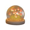 DIY Night Light Decor, Handmade Furniture Lamp with Simulation Flower Design, for Bedroom, Nightstands, Kids, Girls, Couples, Friends view 1