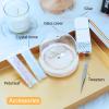 DIY Night Light Decor, Handmade Furniture Lamp with Simulation Flower Design, for Bedroom, Nightstands, Kids, Girls, Couples, Friends view 3