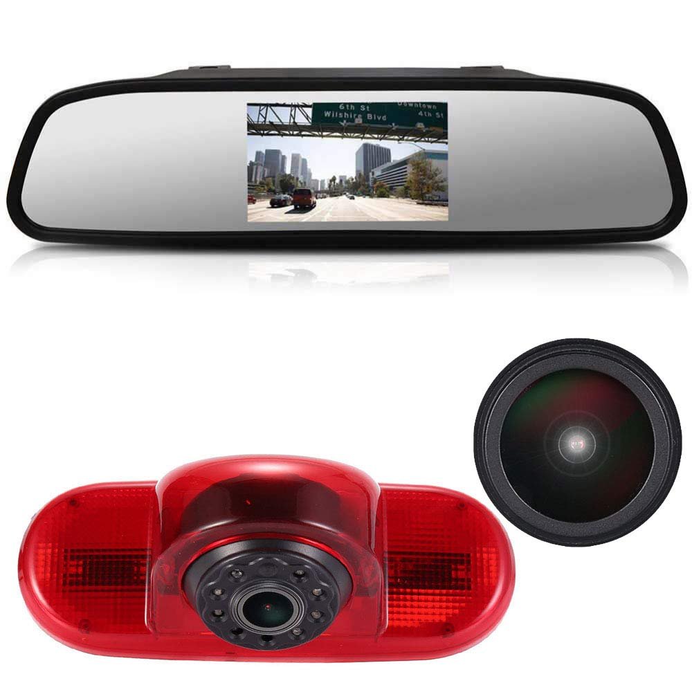 1280 * 720 Pixel Super HD Night Vision Brake Light Reversing Camera Replacement for Renault Trafic II III Diesel Petrol FWD FL EL JL JG FG/Primastar Diesel Petrol Chassis Bus FWD X83 CAIXA