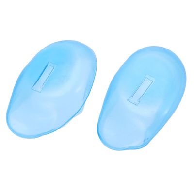 ULTECHNOVO 1pair Silicone Ear Protection Covers for Hair Dye Ear Shields for Salon Use Durable and Reusable Comfortable Fit Sky Blue Earmuffs for Home and Professional Hairdressing