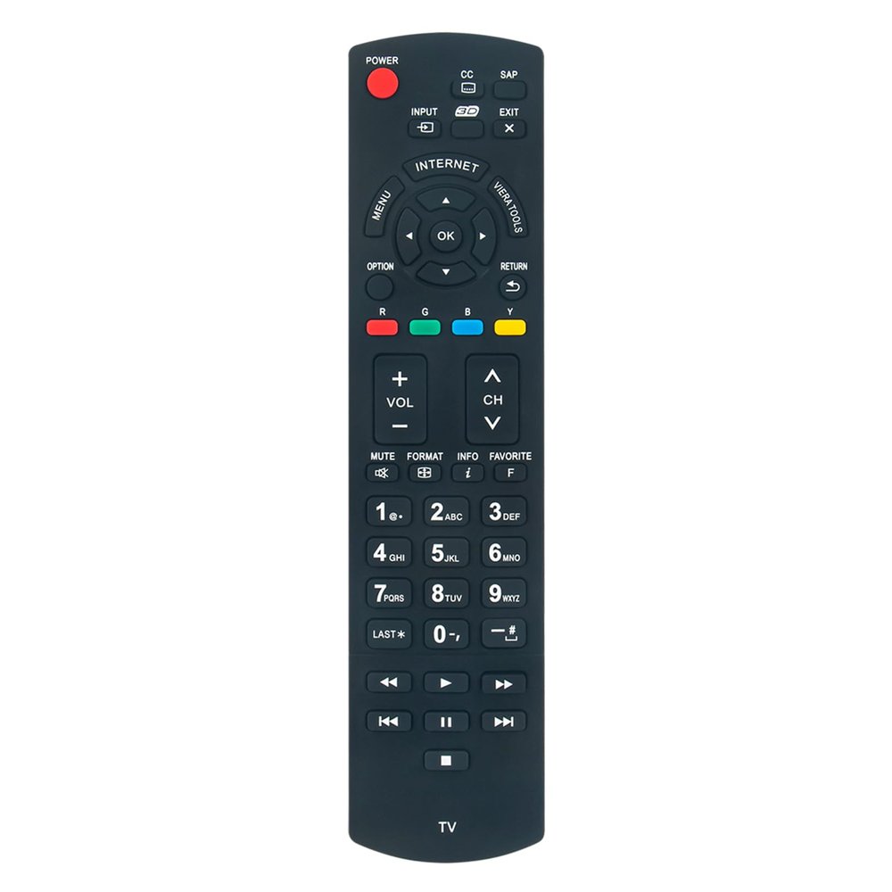 AIDITIYMI N2QAYB000704 Replacement Remote Compatible with Panasonic TV TCP50XT50 TCP55UT50 TCP60UT50 TCP00UT50 TC-P42XT50 VC-P55UT50 TC-P50UT50 TC-P50XT50 TC-P55UT50 TC-P42UT50 TC-P60UT50 TC-P00UT50