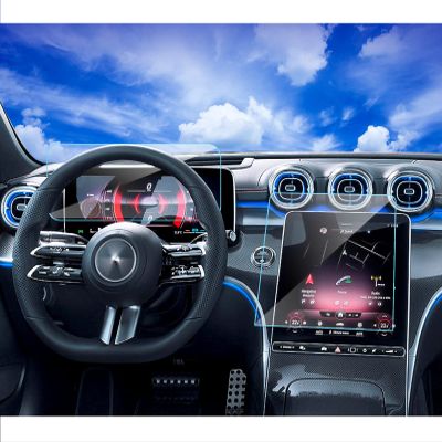 2024 2025 2026 Benz C300 Screen Protector for 2025 2024 2022 2023 Mercedes Benz GLC300 350e C300 4matic W206/2023 2024 AMG C43/2024 AMG C63 2024-2025 CLE300 11.9inch Touchscreen 12.3 Tempered Glass 2pcs