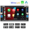 Carplay Android Auto Car DVD Radio Player,2 Din 6.2 Inch in-Dash Car Stereo HD Touch Screen AV Receiver,CD/AM/FM,Bluetooth,Mirror Link,AUX/USB/EQ,SWC,MP3,RDS Car Radio view 2