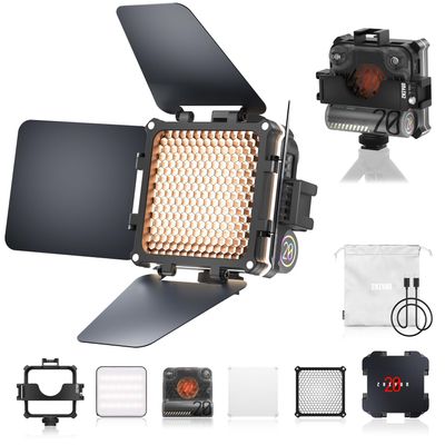 ZHIYUN FIVERAY M20 Combo Bi-Color Video Light [Official], 20W Portable Camera Photography Light, CRI 95+, 2700K-6500K,TLCI 97+, 4500mAh with 10 Light Effects, Support Magnetic Attraction and USB-C PD