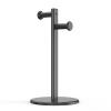 Dohaeris Aluminum Alloy Headphone Bracket Dual Hanger Headphone Brace Universal Headset Support Game Earphone Stand Rack Headphone Accessories (Black) view 1