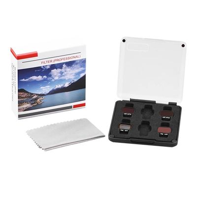 BRDRC Lens Filter Kit for DJI OSMO Pocket/Pocket 2 Camera UV ND4 ND8 ND16 ND32 Neutral Density Optical Glass Vlog Video Props (Color : ND4 ND8 ND16 ND32)