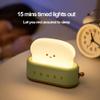 Myratts Led Cute Toaster Lamp, Kawaii LED Toast Bread Night Light, Super Squishy Silicone USB Rechargeable and Portable Light with Timer, Xmas Ideal Gifts for Baby Kids Girls Teens Teenages view 4