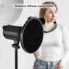 Andoer 30cm/11.8in Standard Reflector Beauty Dish Bowens Mount with White Diffuser Reflector Honeycomb Grid for Studio Portrait Photography Strobe Flash Light view 2
