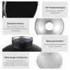 Andoer 30cm/11.8in Standard Reflector Beauty Dish Bowens Mount with White Diffuser Reflector Honeycomb Grid for Studio Portrait Photography Strobe Flash Light view 3