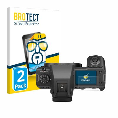 BROTECT 2-Pack Screen Protector Compatible with Fujifilm GFX100 II (top Plate Display) - HD-Clear Protection Film