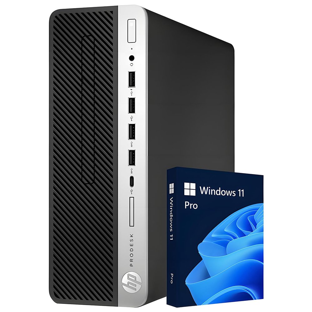 HP ProDesk 600 G4 Bussiness Desktop PC - Intel Core i5 8th Gen Processor Up to 4.10Ghz, 32GB DDR4 RAM 1TB SSD Storage, WiFi, DP to HDMI Adapter, Keyboard & Mouse, Windows 11 Pro 64 bit - (Renewed)