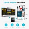 EZ AD TV Digital Signage Player, Digital Signage 4k Player Kit, Auto-Post Content, Cloud-Controlled, Add Your PowerPoint Presentation, Free Plan & Mobile App, Includes Premium Template Library view 2