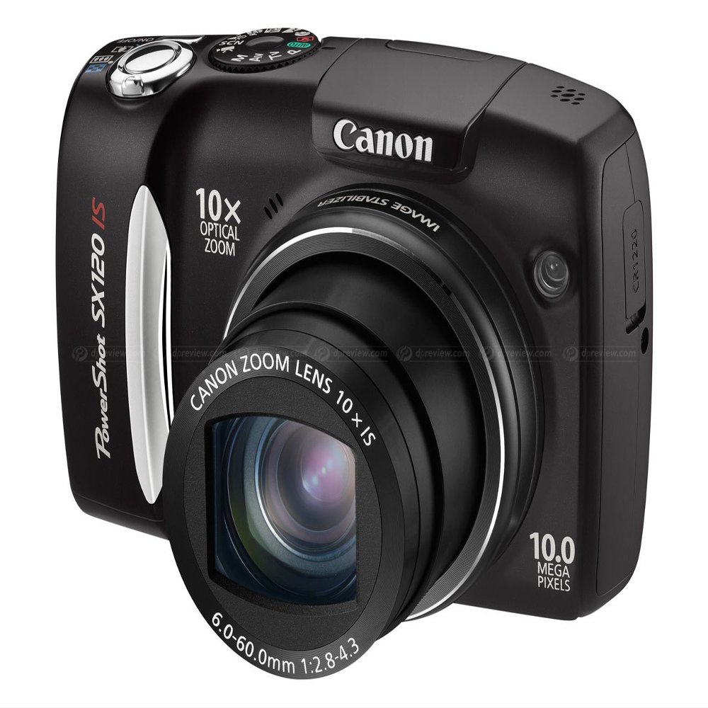 Canon PowerShot SX120IS 10MP Digital Camera with 10x Optical Images Stabilized Zoom and 3-inch LCD (Renewed)