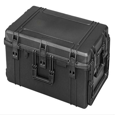 MyCaseBuilder Doro 2918-11W Heavy-Duty Waterproof Hard Case, for Electronics, Cameras, Drones, Guns, Industrial Equipment - No Foam, Wheels, 29x18x11 Inch, Black