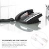 2 Pcs Telephone Cord Detangler - Anti-Tangle Telephone Handset Cable White Accessory - 360 Degree Rotating Landline Swivel Cord Untangler view 3