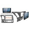 10.1 Inch Car DVD Frame Audio Dash Trim Kits Facia Panel Radio Player Screen 2 Din Compatible with Honda Civic 2006-2011 Left Stereo Radio Kit (Color : Only Frame) view 2