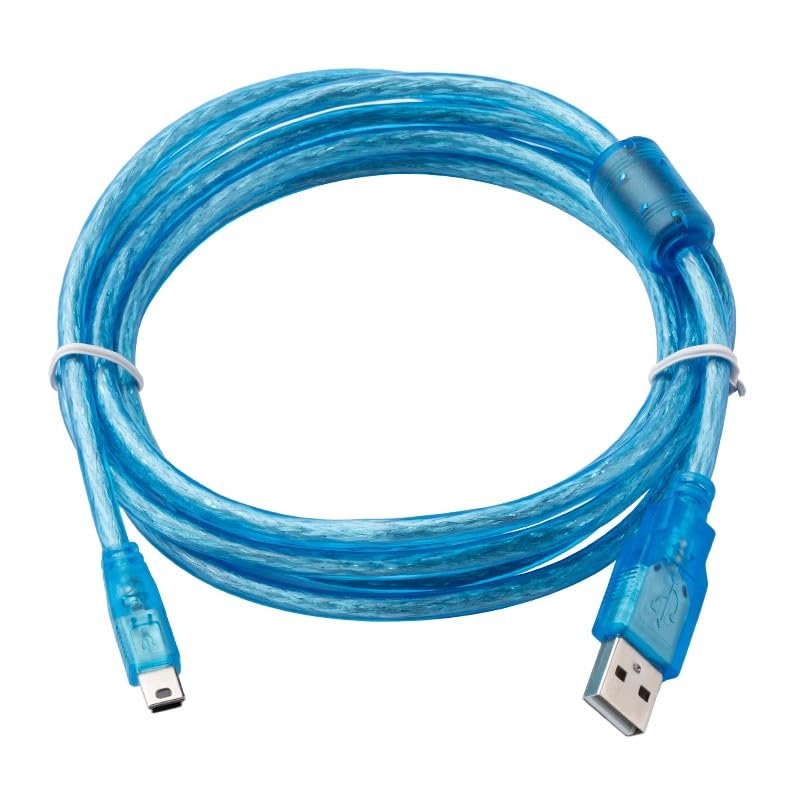GT09-C20USB-5P for Touch Screen GOT1000 GT11 GT12 GT15 GT16 and Other Series Programming Upload/Download Cable for USB Interface to PC Blue 5 Meters