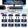 AceProAV 1080P 1x8 (4 Receivers) HDMI Splitter Over Cat6 Extender up to 164 Feet (50 Meters) for 8 Monitors and 1 Loop-Out Monitor (1 in 8 Out), IR Control and EDID Function view 3