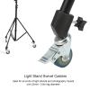 22mm Professional Swivel Caster Wheels Set, Universal Rotation with Brake Photography C Stand Rolling Wheels Kit for Studio Photo, 3 Packs view 4
