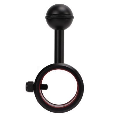 Cyrank Diving Light Arm Mount Clip, Flashlight Holder for Underwater Photography Fill Light Joint Adjustable Holder Clamp for 2834mm Torch