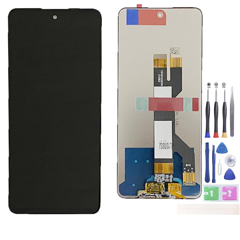 Jinyan LCD Screen for Gene-RAL Mobile GM22 Pro (G702) LCD Display + Outer Glass Touch Screen Digitizer Full Assembly Replacement (Black)