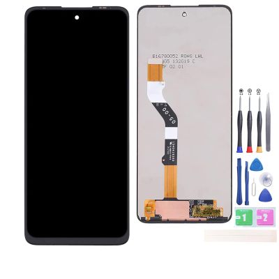 Jinyan LCD Screen for Mo-torola Mo-to G51 5G 6.8" LCD Display + Outer Glass Touch Screen Digitizer Full Assembly Replacement (Black)