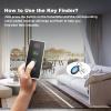 Wireless Key Finder with LED Light - Easy-to-Use Tracker for Seniors - Locate Keys, Phones, Wallets, and TV Remotes - Tracking Device Includes 4 Receivers and Remote Finder view 2
