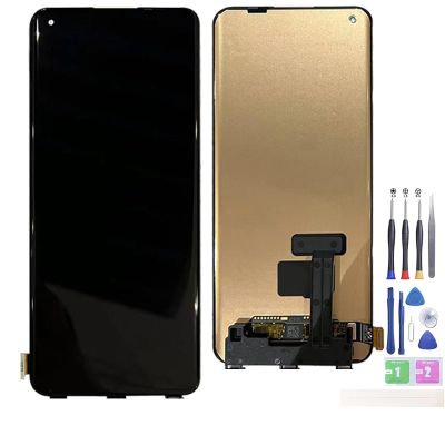 Jinyan LCD Screen for One-Plus 10 Pro HD1911 HD1913 HD1910 LCD Display + Outer Glass Touch Screen Digitizer Full Assembly Replacement (Black)