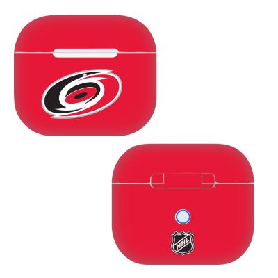 Head Case Designs Officially Licensed NHL Plain Carolina Hurricanes Vinyl Sticker Skin Decal Cover Compatible with Apple AirPods 3 3rd Gen