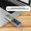 M.2 NVMe SATAs SSD Enclosure Adapter, 10Gbps USB 3.1 USB C External NVMe SSD Enclosure, Support 22x30, 22x42, 22x60, 22x80MM NVME Or NGFF SSDs view 2