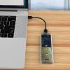 M.2 NVMe SATAs SSD Enclosure Adapter, 10Gbps USB 3.1 USB C External NVMe SSD Enclosure, Support 22x30, 22x42, 22x60, 22x80MM NVME Or NGFF SSDs view 4