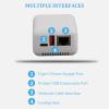 Jectse USB 2.0 Network Print Server, Network Cable Connection, Print Server Supporting Image Printing, Maximum Support 256GB, for Linux 3.4 for or Higher for Android for iOS(NO view 3