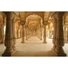 Leowefowa 15x8ft Vinyl Hindu Temple Photo Background Backdrop Vintage Building Ancient Old Columns Background Indian Backdrop for Photography Photo Booth Studio Props view 3