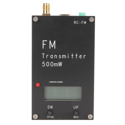 500mW FM Transmitter with LCD Screen 2000M, Adjustable Frequency, USB Type C Port for Ordinary Radio Reception