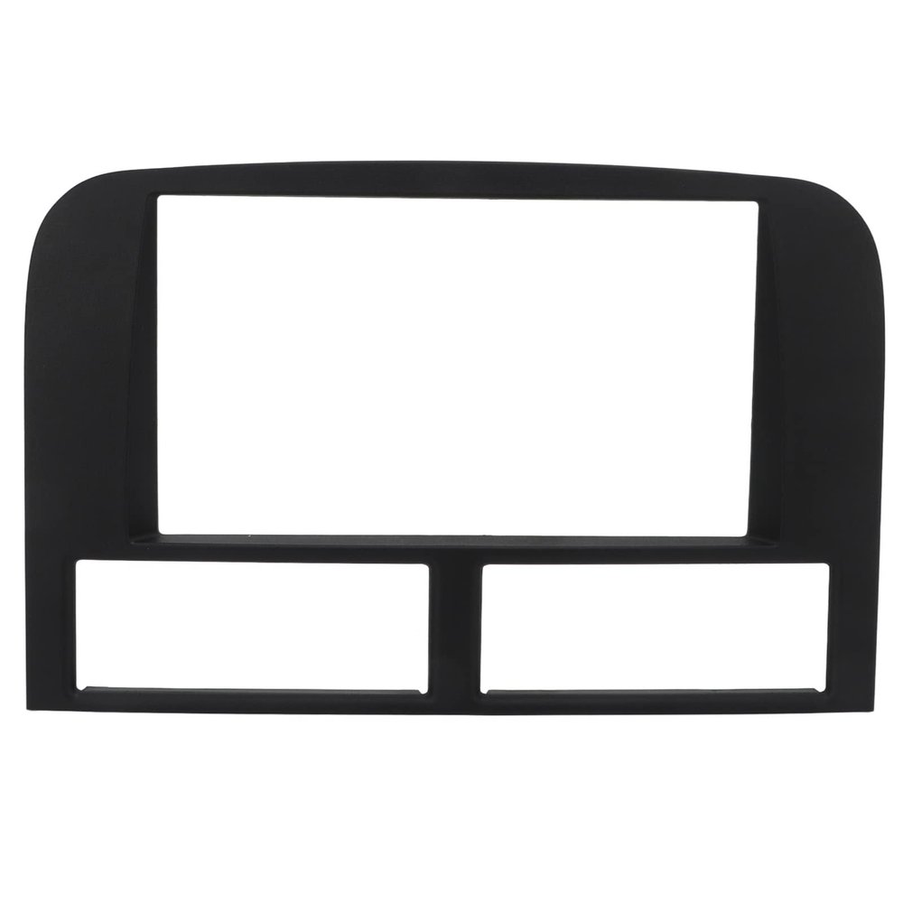 Dash Mounting Fascia Kit, Black ABS Dashboard Installation Trim Kit 2 Din Stereo Radio Bezel with Mounting Accessory Replacement Fit for 1999-2004