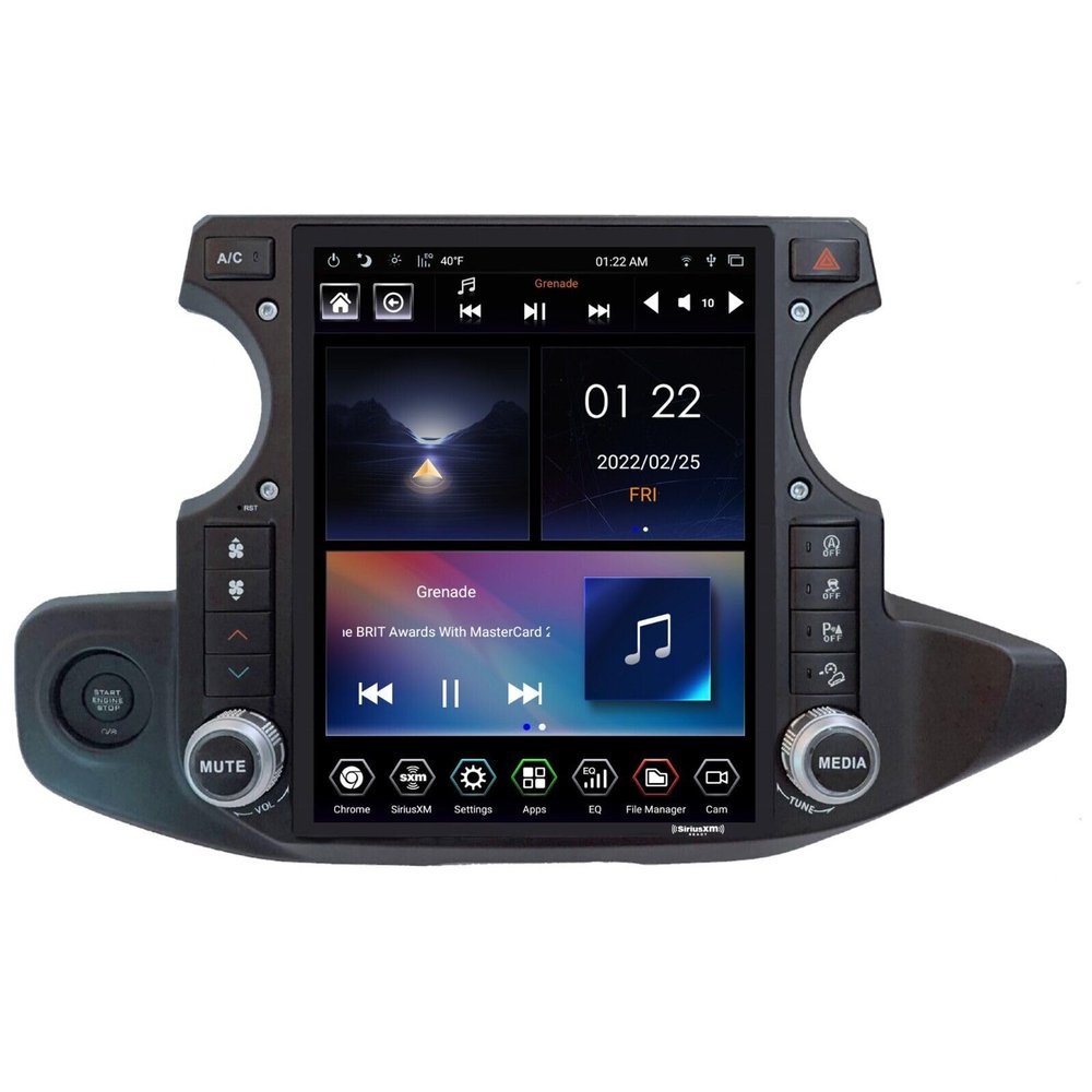 LINKSWELL GEN 5 Android 12.1 Radio for Jeep 2018-2022 Wrangler/Gladiator Touch Screen T-Style Replacement 4GB RAM+64GB ROM AM/FM/RCA/SWC/USB/Bluetooth/WiFi/Car Stereo