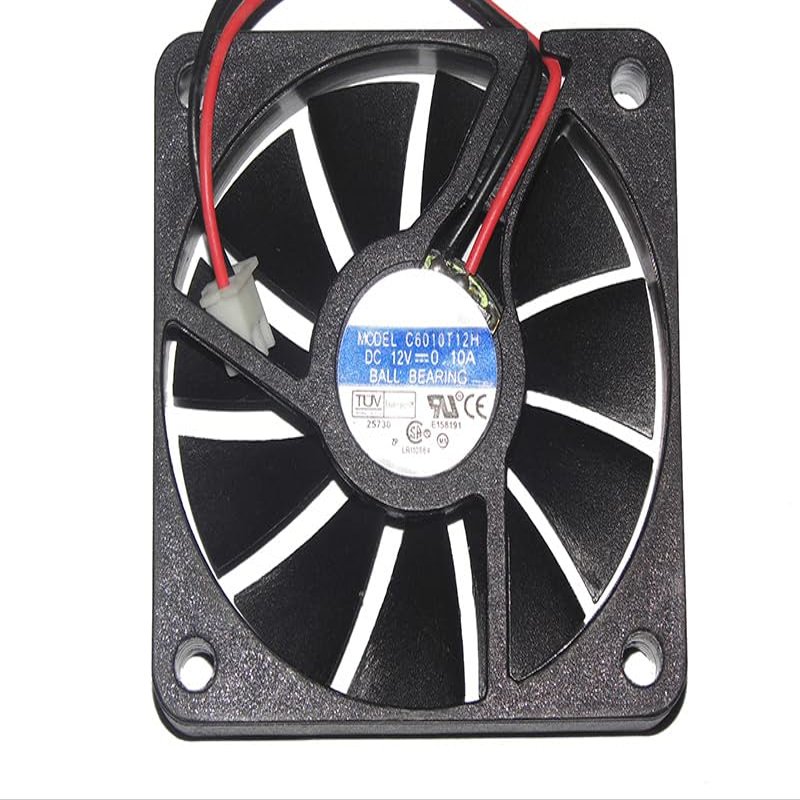 Zyvpee 6010 C6010T12H 12V 0.1A 2Wire Cooling Fan
