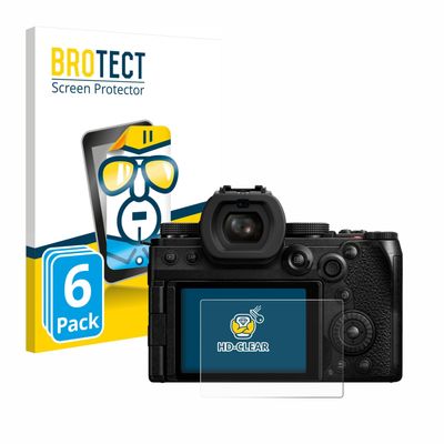 BROTECT 6-Pack Screen Protector Compatible with Panasonic Lumix DC-S5M2X - HD-Clear Protection Film