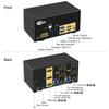 CKLau 2 Port Triple Monitor KVM Switch HDMI with Audio Output, All Input Cables, 2 USB 3.0 Hub for 2 Computers Sharing 3 Monitors Supports Emulation EDID, Hotkey Switching view 4