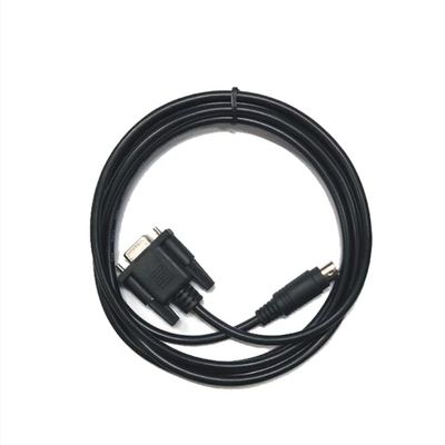 MT6000/TK6000-DVP Applicable PLC Communication Cable Touch Panel MT6000 TK6000 Series Connection DVP Series Black Length 3 Meters