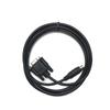 MT6000/TK6000-DVP Applicable PLC Communication Cable Touch Panel MT6000 TK6000 Series Connection DVP Series Black Length 3 Meters view 1