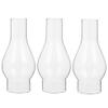 Kichvoe 3pcs Clear Oil Lamp Chimney Replacement Windproof Kerosene Lamp Accessory for Vintage Decor Enhances Ambiance Emergency Lighting view 1